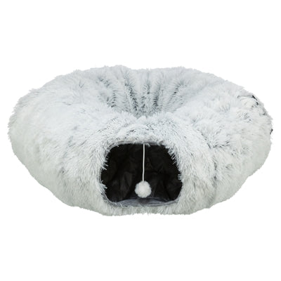 Trixie Harvey Pluche Speeltunnel / Donut Wit / Grijs